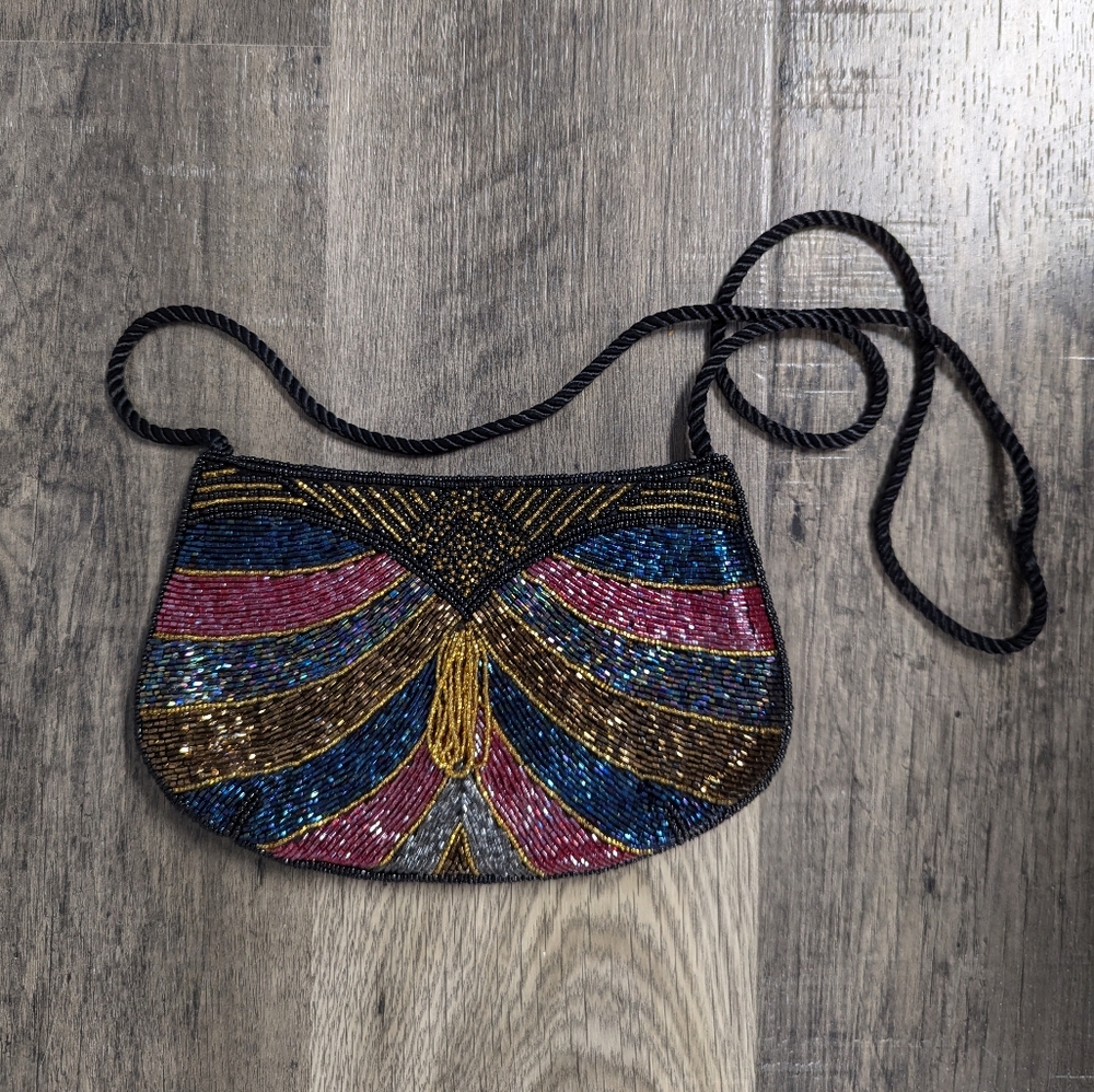 Vintage 1980's sequence small purse